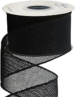 Vista 21 de Ribbli Cinta de arpillera blanca con alambre, 2-1/2 pulgadas x 10 yardas, cinta con borde con alambre para lazo grande, corona, decoración de árbol