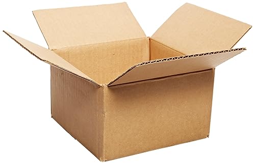 Aviditi Caja de cartón corrugado 774 de 7 pulgadas de largo x 7 pulgadas de ancho x 4 pulgadas de alto, kraft, para envío, embalaje y mudanza