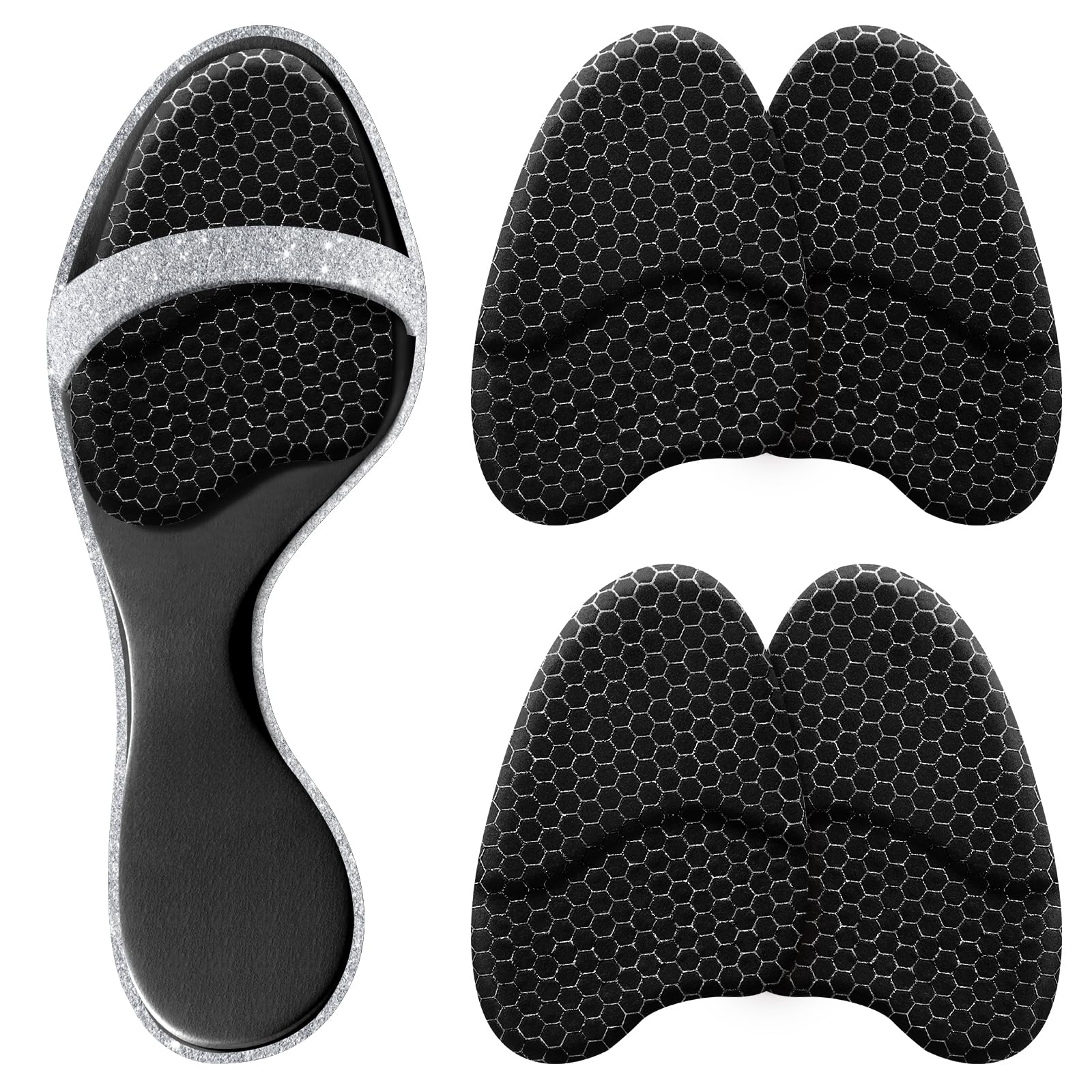 ZAIWOO Almohadillas metatarsianas para mujer, almohadillas de pie para mujer, inserciones de talón para mujer, almohadillas de talón para zapatos, (2 pares de almohadillas para los pies), almohadillas