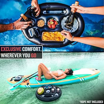DIVEBLAST: Premium Floating Drink Holder for Pool, Hot Tub Accessories for Adults - Holds Up to 50 LBS - Fun Swimming Pool Accessories for Adults, Cool and Unique Drink Floaties
