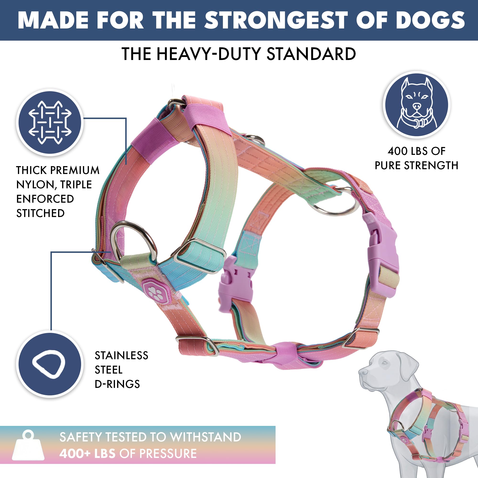 Amazon | Spark Paws No Pull Dog Harness for Large Dog Harness for