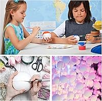 Vista 6 de uxcell 16 bolas de espuma de poliestireno blanco de 4 pulgadas para manualidades, arte, bricolaje, hogar, decoración de fiesta