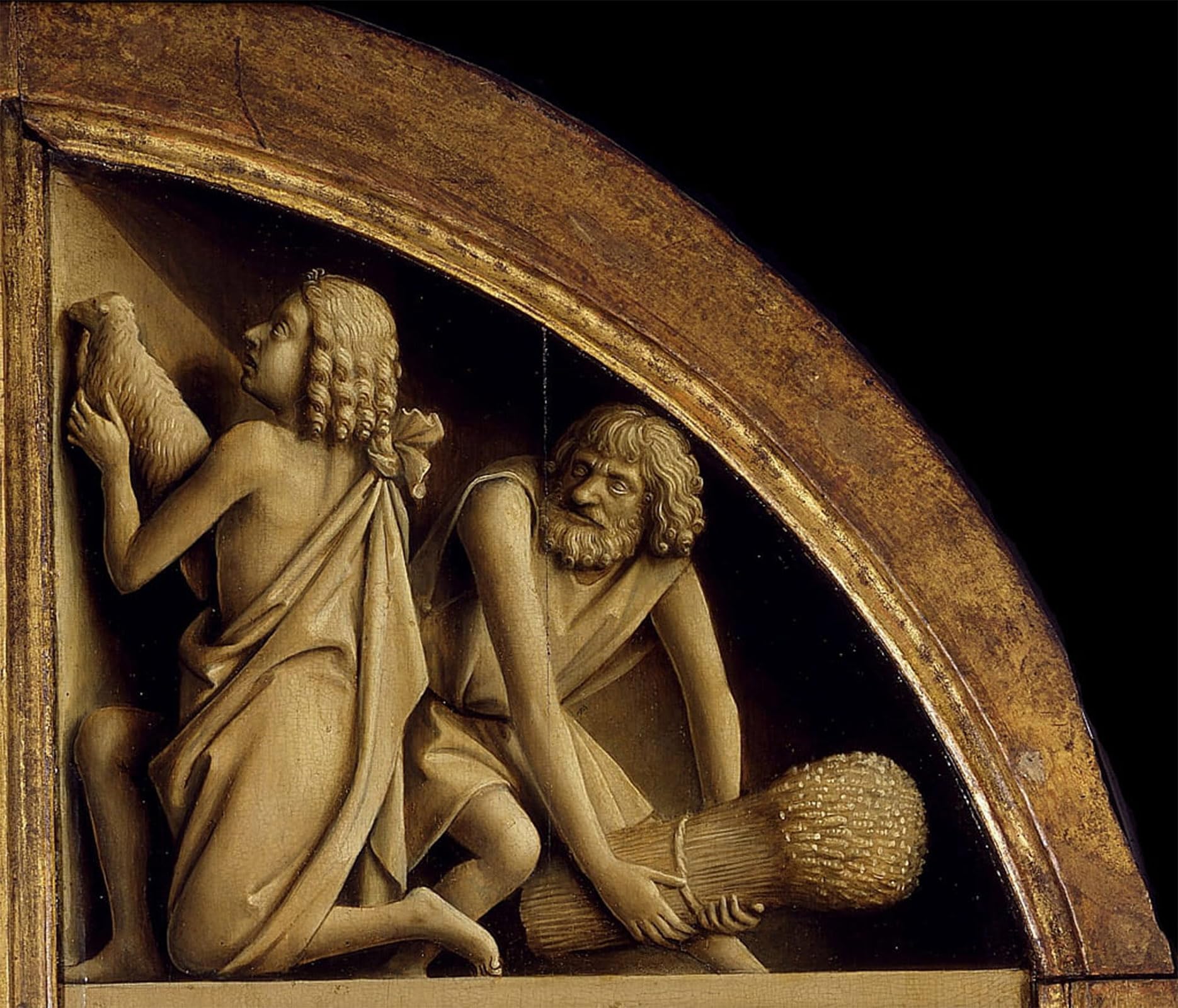 SERENDIPITP Aesthetic Poster Photo Wall Print Retro Picture the Sacrifice of Cain and Abel by Jan Van Eyck Modern Wall Artwork for Home Decor 60x90cm