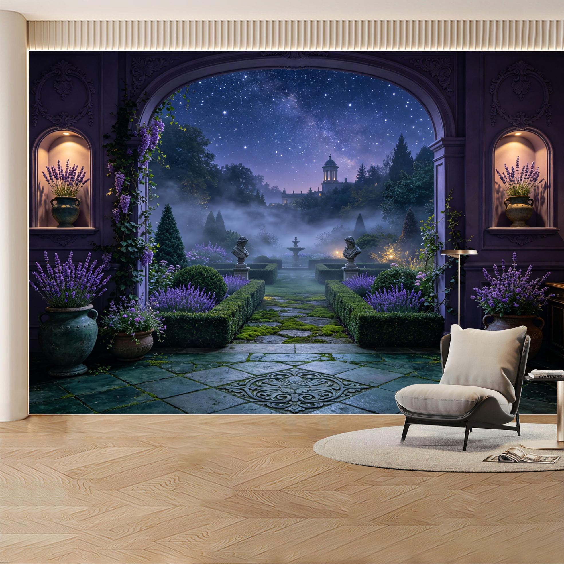 Custom Wall Mural Wallpaper Volcanic Landscape， Nature， 3D Effect， Wall Decor， Misty， Minimalist Removable SelfAdhesive Large Photo for Living Room， Bedroom， Office