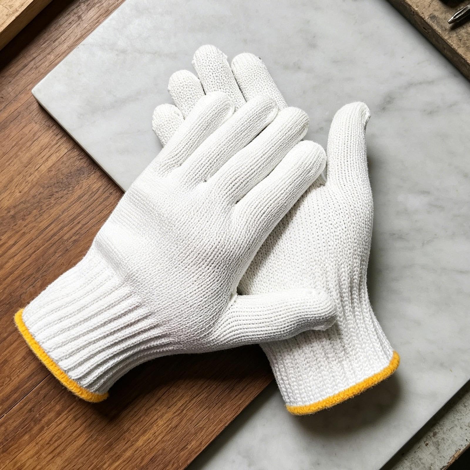Gants de travail 10 paires de mitaines respirantes construction