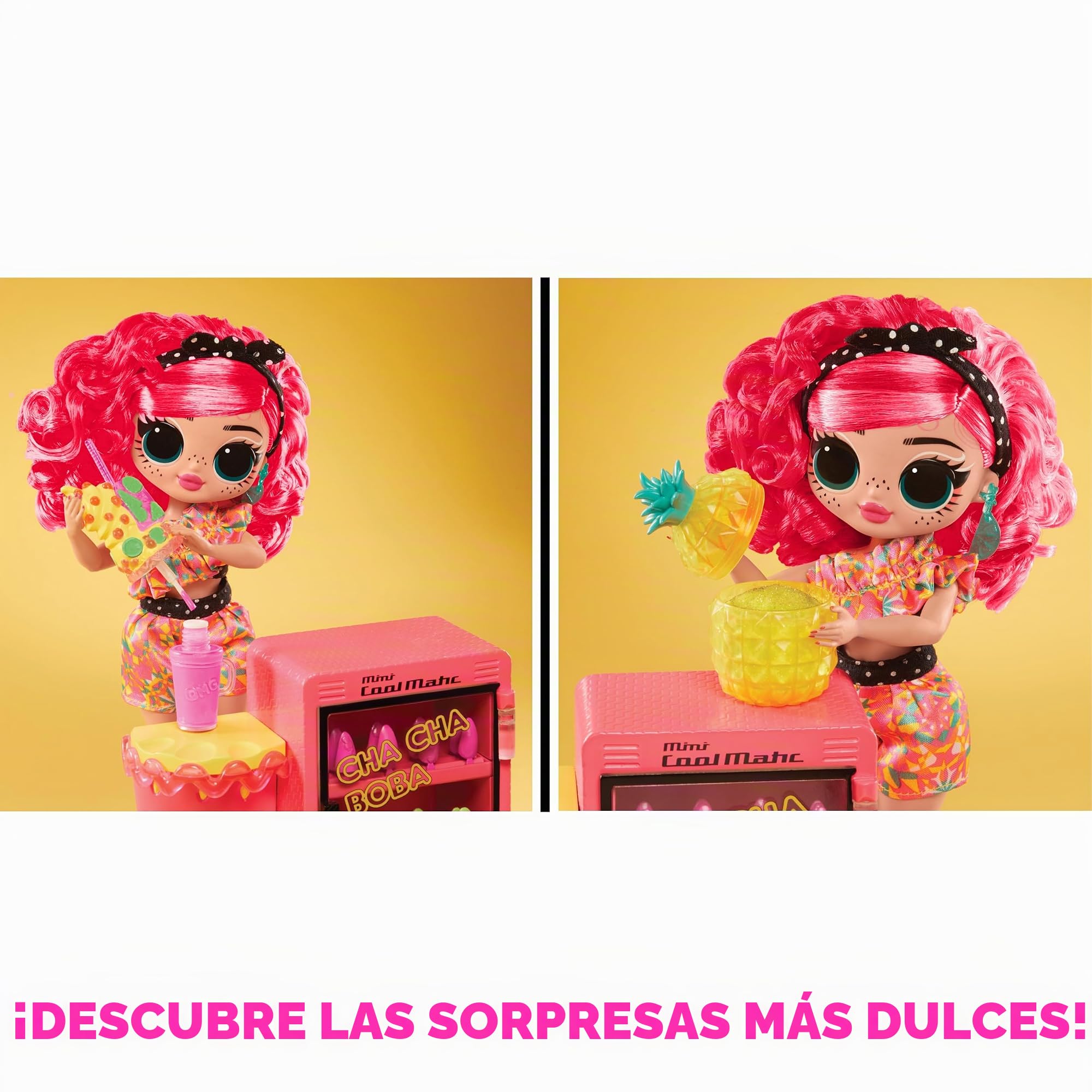 L.O.L. Surprise! OMG Sweet Nails - Frutería Pinky Pops - con 15 Sorpresas Que Incluyen Esmalte de uñas, Manicura a presión, Hojas de Pegatinas, Purpurina, 1 Muñeca de Moda y Más - para niños +4 Años