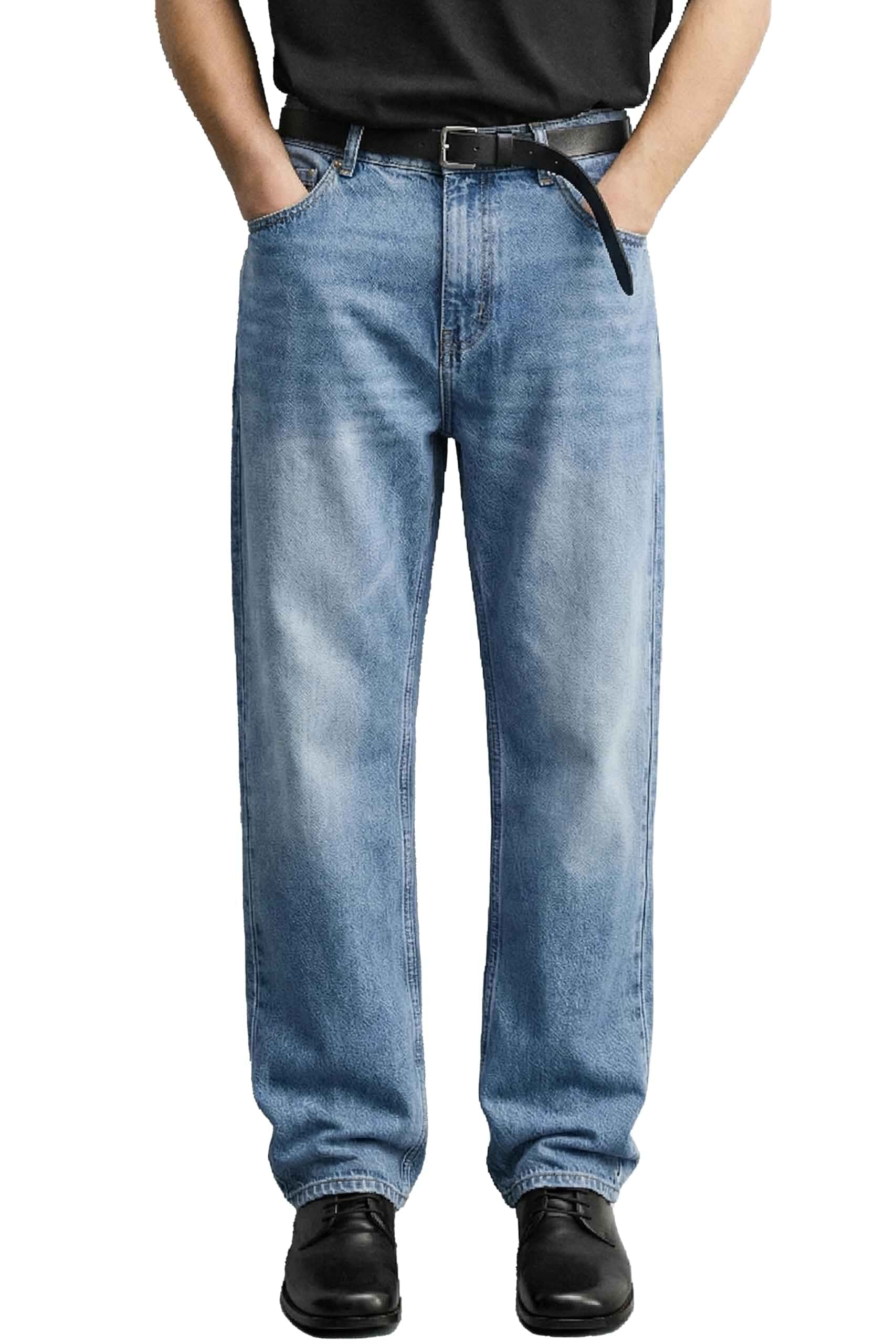 MZNBURAM Men's Regular Fit Straight Leg Jeans - Classic Casual Denim Pants for Everyday Work and All Season Wear Jeans · Regular