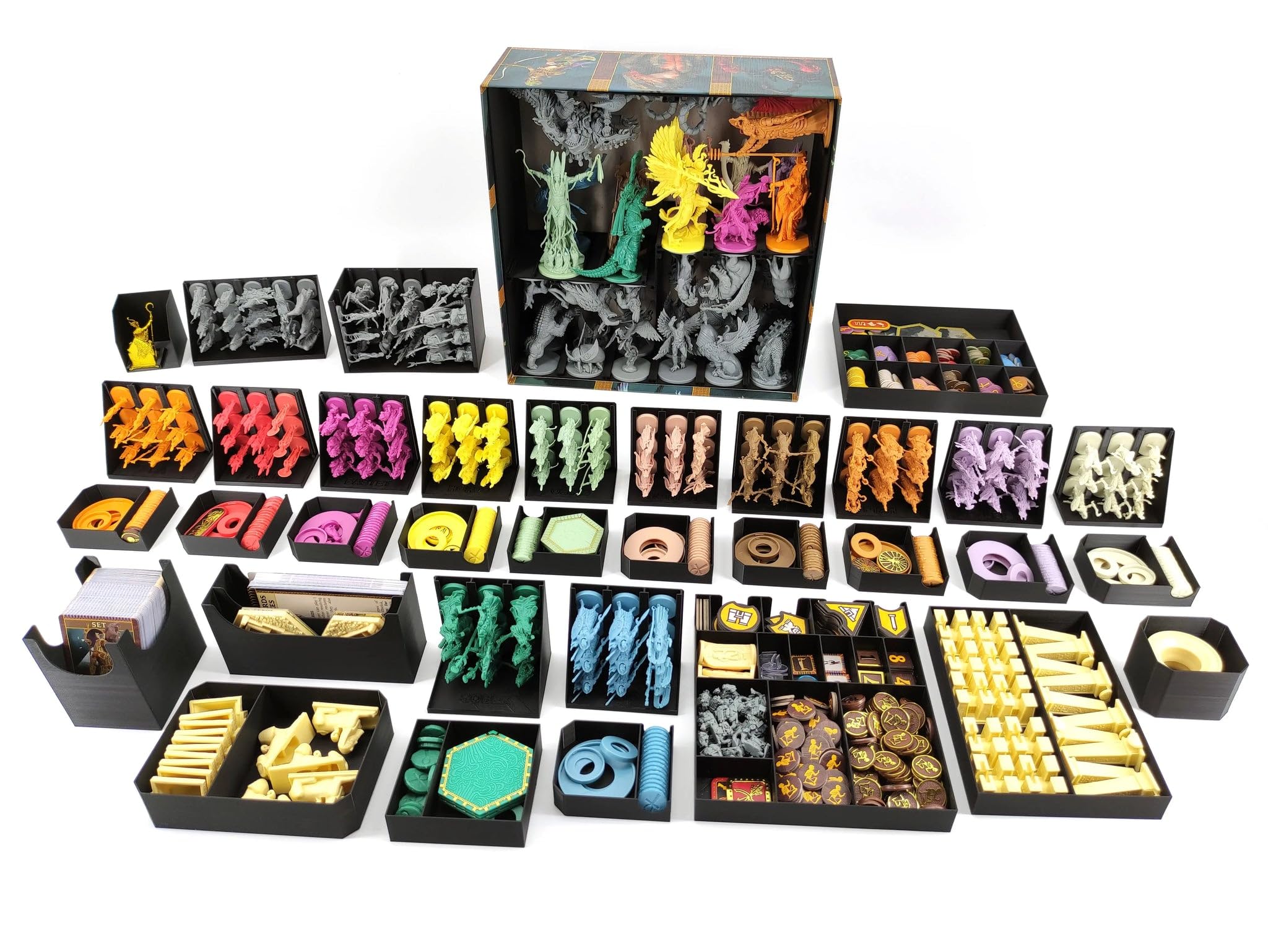 Board Game Insert for Ankh: Gods of Egypt (Supports Divine Offerings)