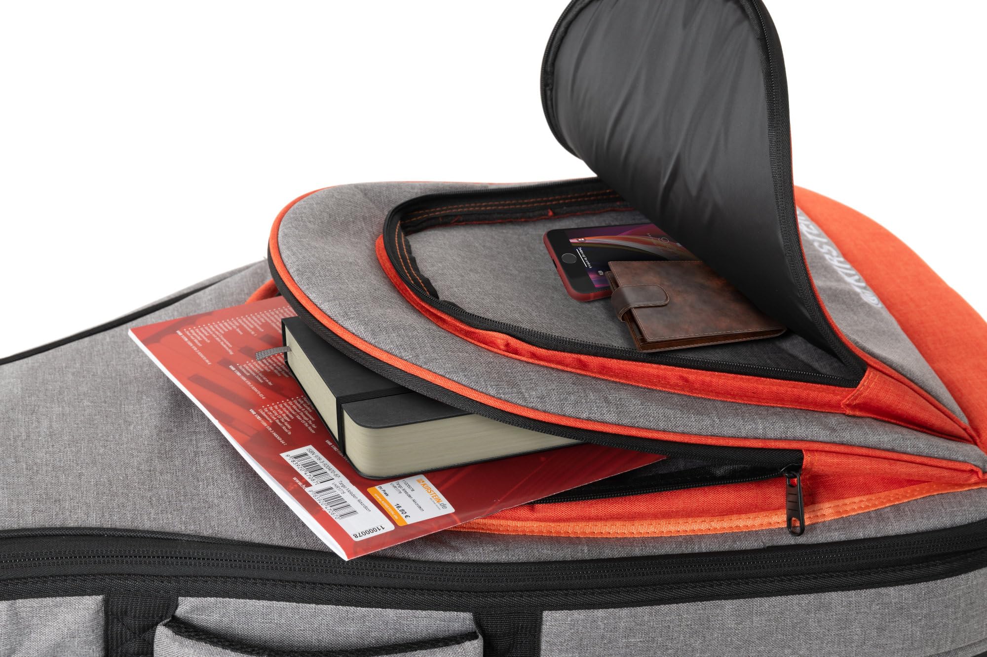 Kirstein EGBK-1122OG E-Gitarrentasche 10 mm Polsterung Rucksack-Gurte 103x37 cm Grau