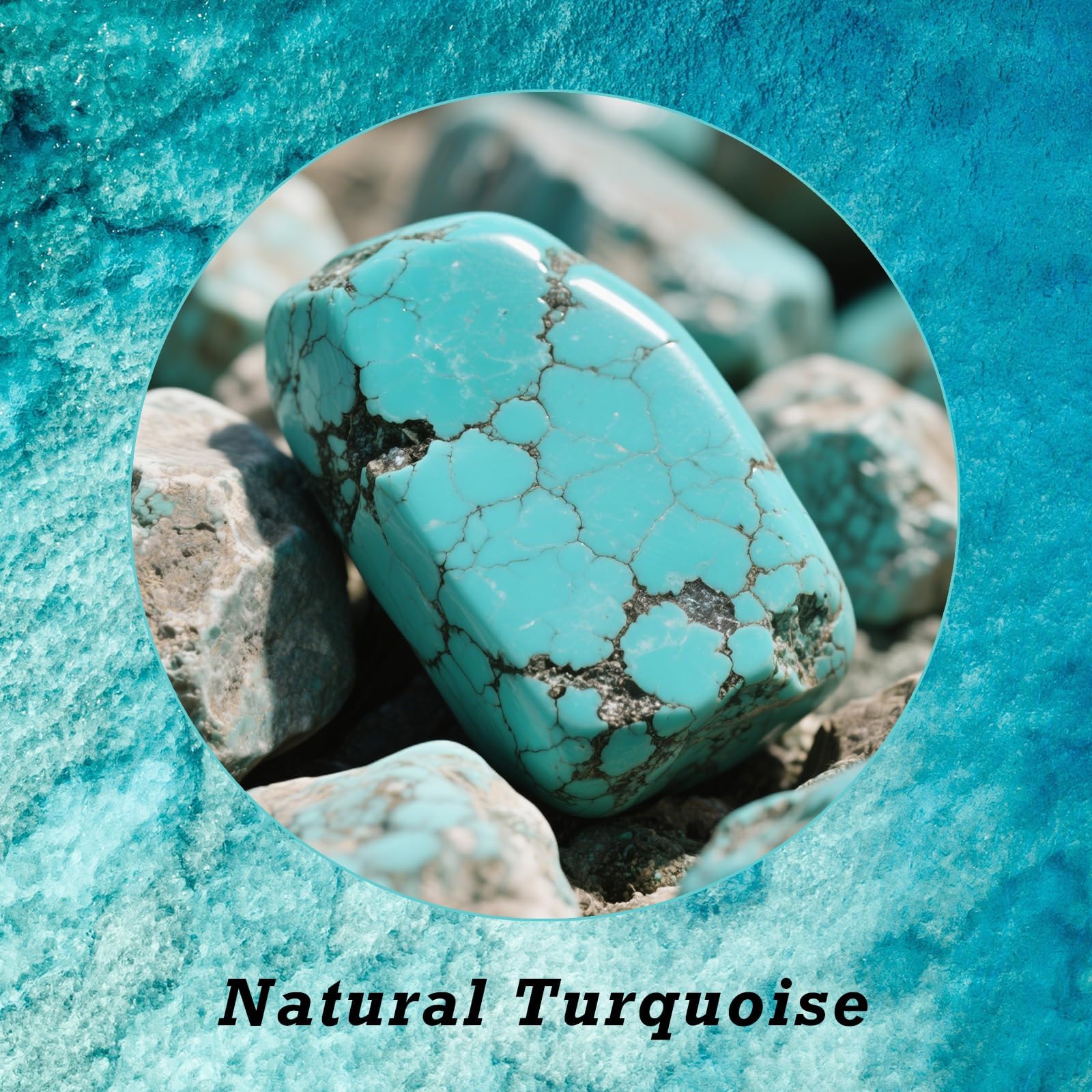 Cavigliera in turchese naturale, argento sterling 925, vera gemma turchese, regolabile e multistrato