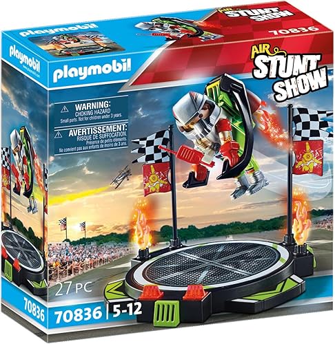 Playmobil Stuntman del espectáculo de acrobacias aéreo con Jetpack