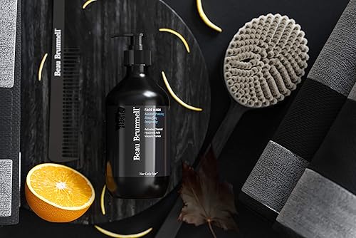 Miniatura 7 de Beau Brummell Jabón facial espumoso para hombre con limpiador facial de carbón activado con ácido hialurónico  Elimina el exceso de aceites y ayuda