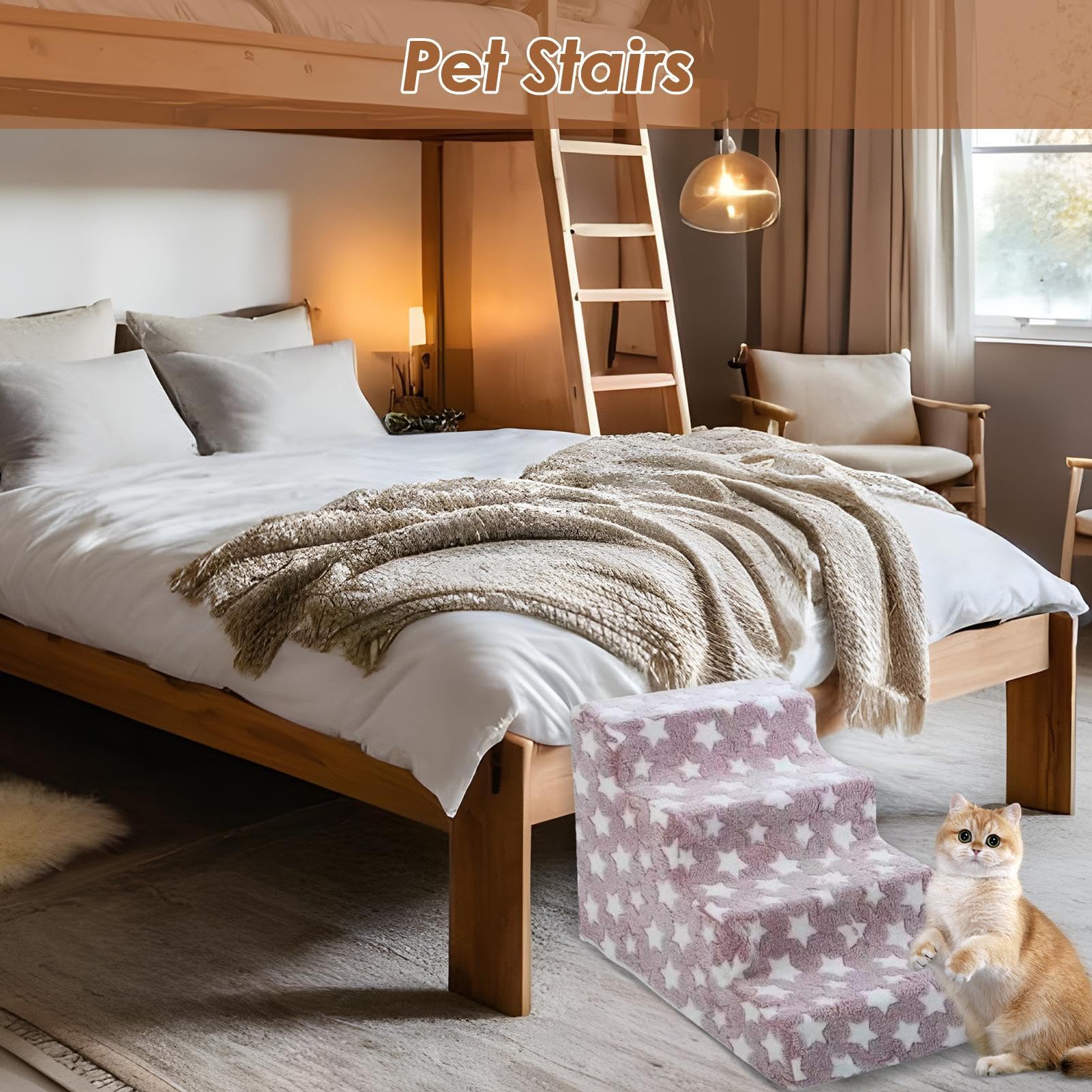 Escalones para Perros,Rampa para Cachorros Y Sofá | Rampa Lavable para Antideslizante Y Construcción Robusta para Garantizar Que Las MascotaCama Dormitorio Estudio Dueños De Gatos