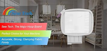 Sew Tech Embroidery Hoop for Viking Singer, 4x4in 100x100mm Frame