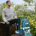 N NEVO RHINO Sac à dos d'hydratation, 18L Sac à dos de randonnée polyvalent avec 3L Paquet d'hydratation isotherme pour les randonnées à vélo