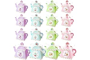 OPUHOHR Flower Tea Party Favor Boxes-12PCS