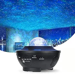 Projetor de Luz, Projetor, Projetor de Estrelas, Galaxy Projector, 10 Cores de Iluminação, Rotação de 360°, Projeção de Onda Dinâmica