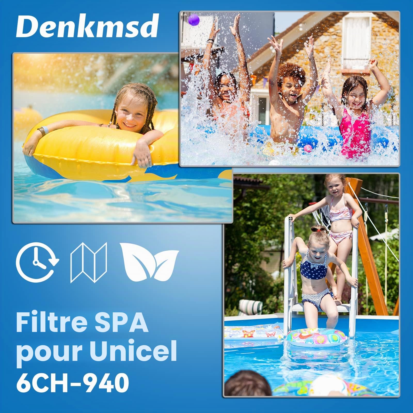 Lot de 2 filtres pour Spa, pour Unicel 6CH-940, pour PWW50P3, pour Waterway Front Access Skimmer et Filbur FC-0359