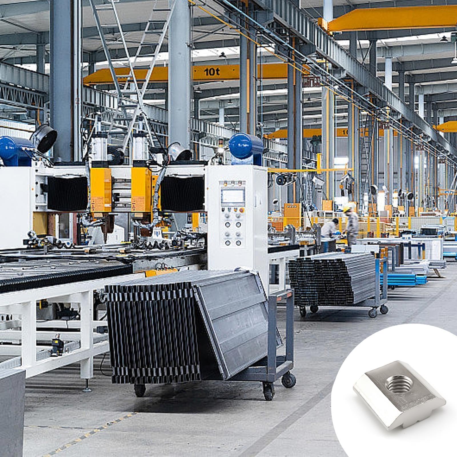 40 Pezzi Dado Scorrevole M6, Kit di Fissaggio per Profilo Alluminio 30x30, Macchine CNC e 3D Stampanti