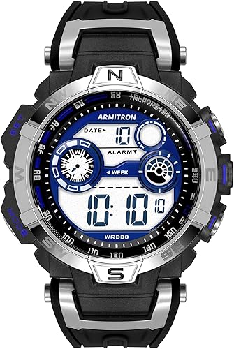 Miniatura 9 de Armitron Sport Reloj digital 408231RDGY para hombre Gris Cronógrafo digital movimiento de cuarzo