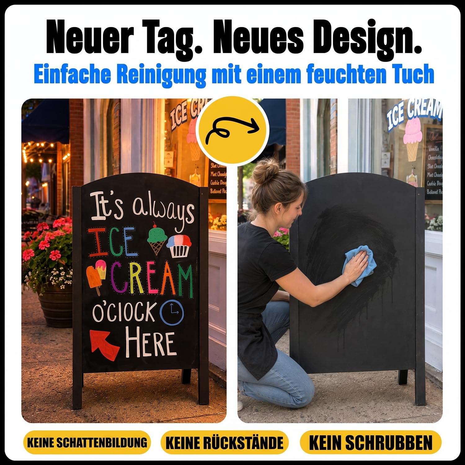 Chalkola Kreidestifte für Tafel Abwaschbar - (15 mm Jumbo, 8 Kreidestift) Kreidestifte für Fenster, Tafelkreide, Glasstifte, Auto - Fenstermalstifte für bei Lehrern, Kindern, Künstlern und Unternehmen