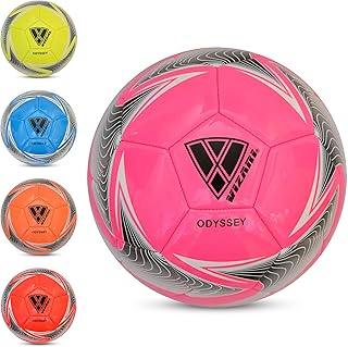 VIZARI Odyssey Football - Balón de fútbol para Adultos y niños con Mejor retención de Aire, Entrenamiento y Partidos de Color