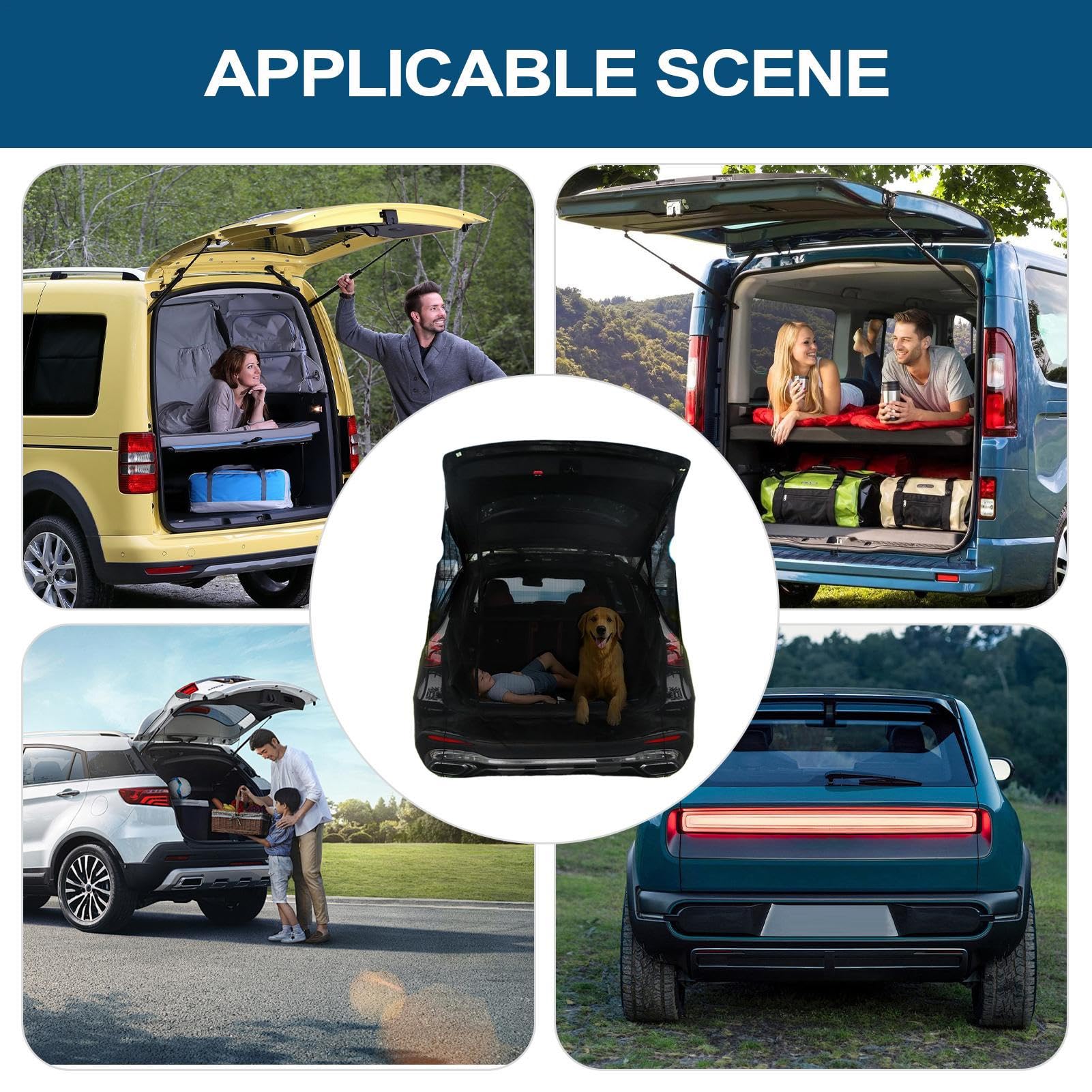 Namiot Kempingowy Na Auto Baldachim z siatką przeciw meszkom | Wentylowany namiot samochodowy na klapę bagażnika Dla Prywatności Pojazd Przydrożny Postój Długa Podróż Wyprawa Samochodowa