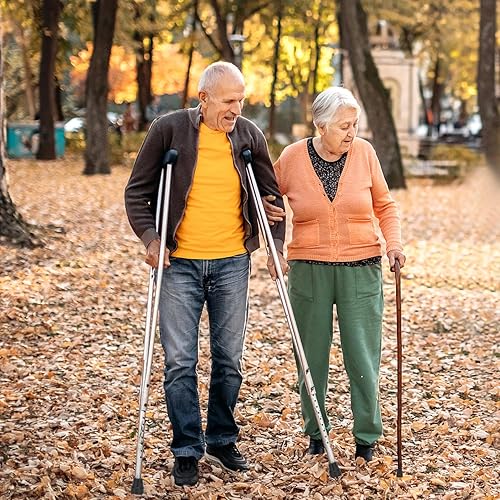 Miniatura 8 de supregear Puntas de bastón para caminar de 1 pulgada, 6 puntas de muleta resistentes de 1 pulgada, tapas de goma de repuesto para bastones,