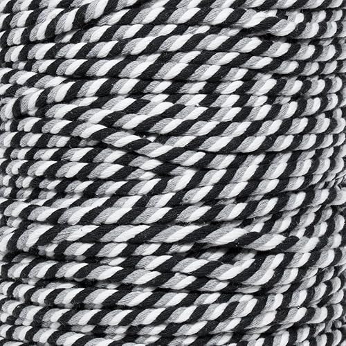 Miniatura 10 de Crafty County - Cuerda de algodón trenzado supersuave de 3 hebras, varios colores a elegir en varios tamaños y longitudes