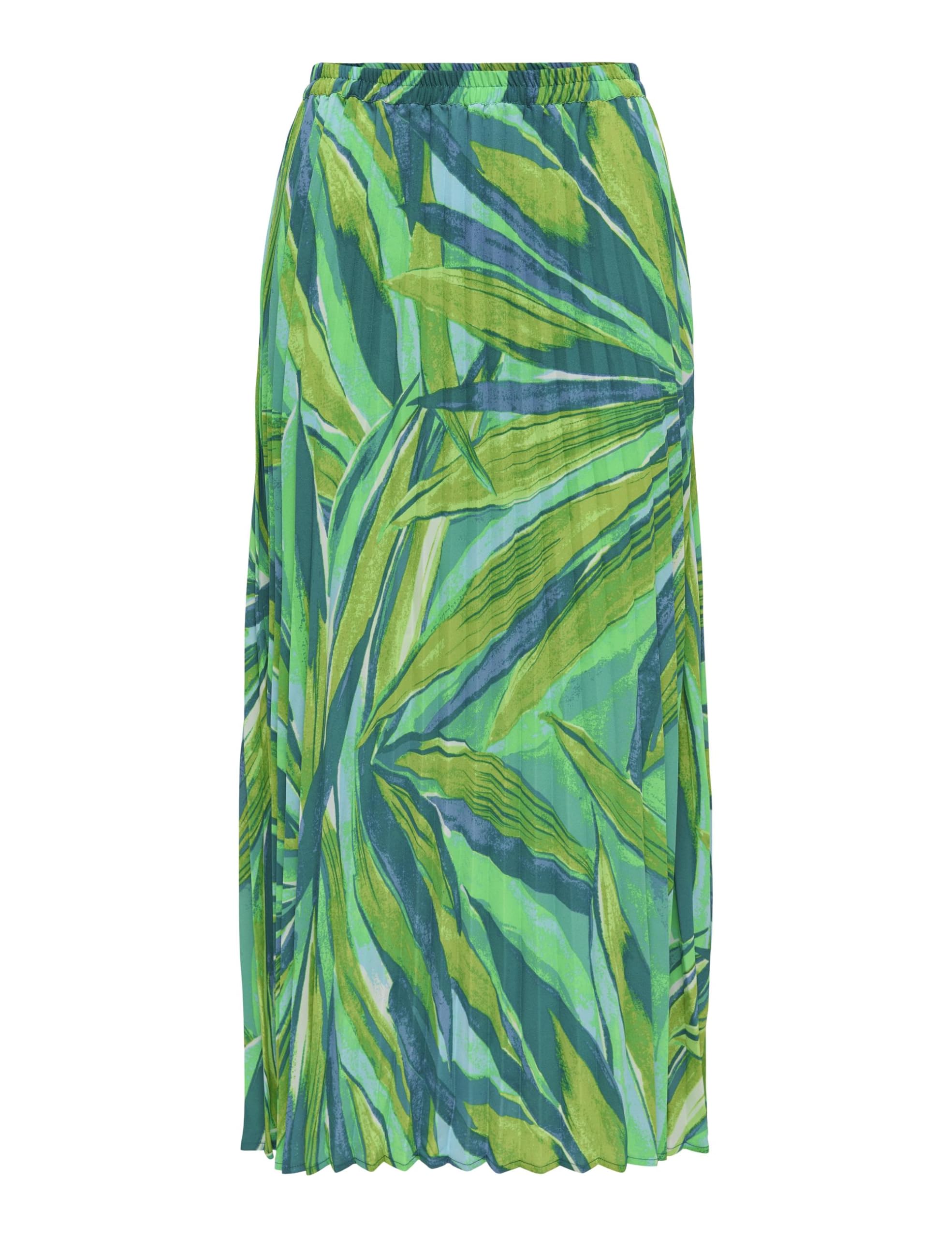 ONLY Damen Onlalma Life Poly Plisse Skirt AOP Rock