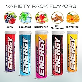 Xero Picks Energy Infused Flavored Toothpicks with Caffeine, B12 & B6-100 Picks (5 Pack Limited Edition Variety)