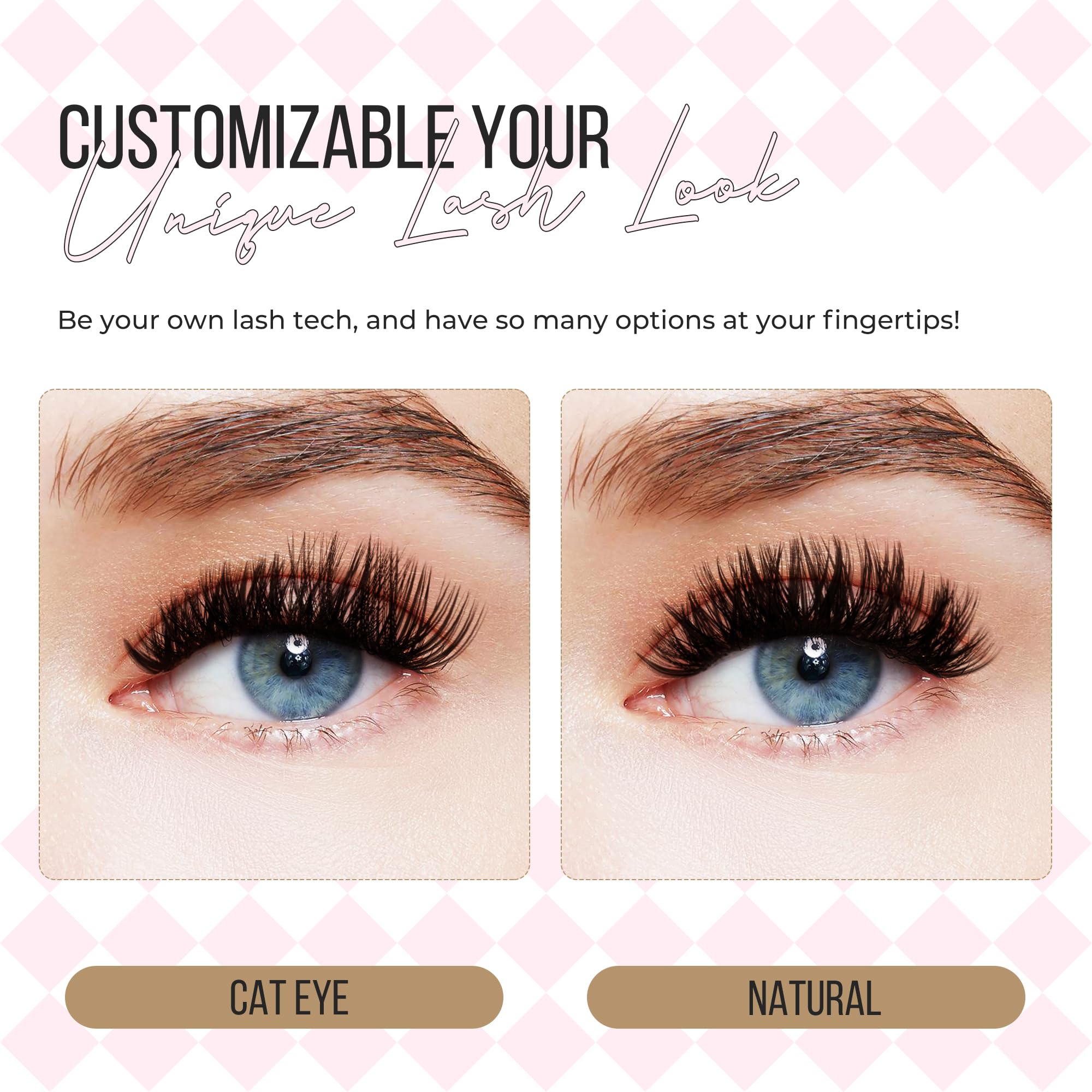 LASHVIEW Lash-Extension-Clusters 280pcs D Curl Lash Clusters Natural Look Cluster Lashes Extensions Super Thin Band & Soft Lashes Reusable 9-16mm MIX (100D) - Image 2