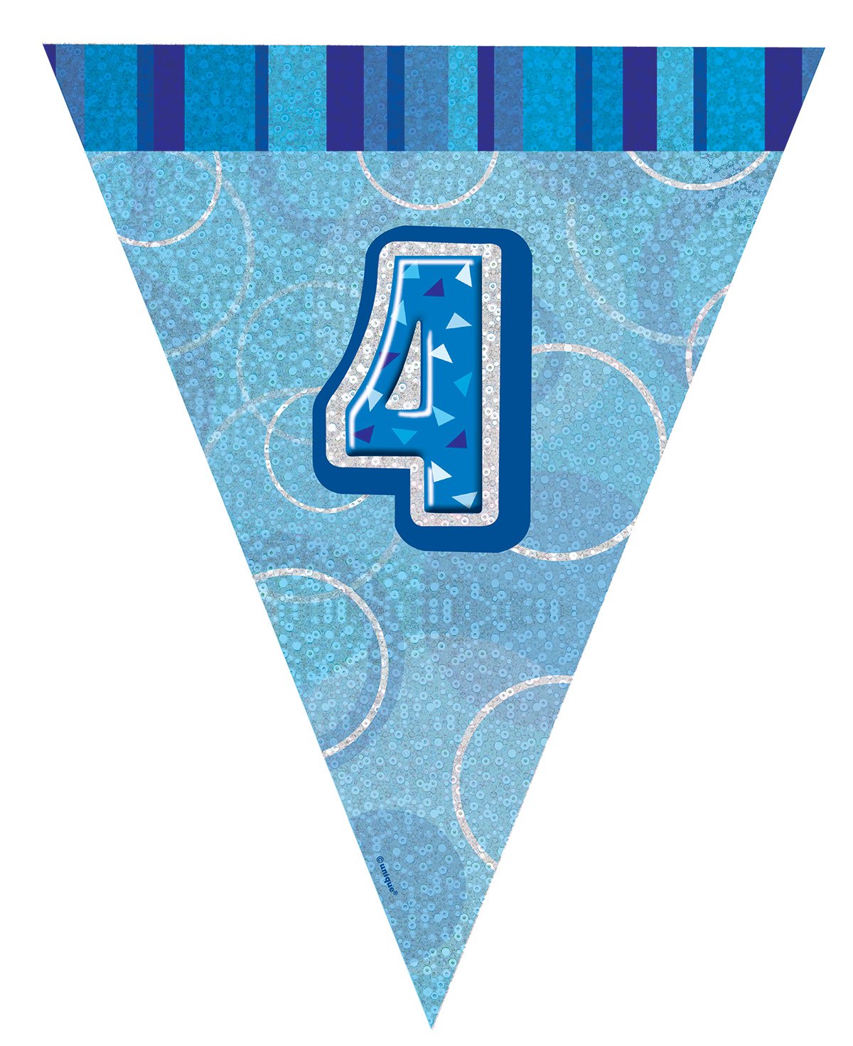 Unique Party 92068 - 9ft Foil Glitz Pink Happy 80th Birthday Banner — view 81
