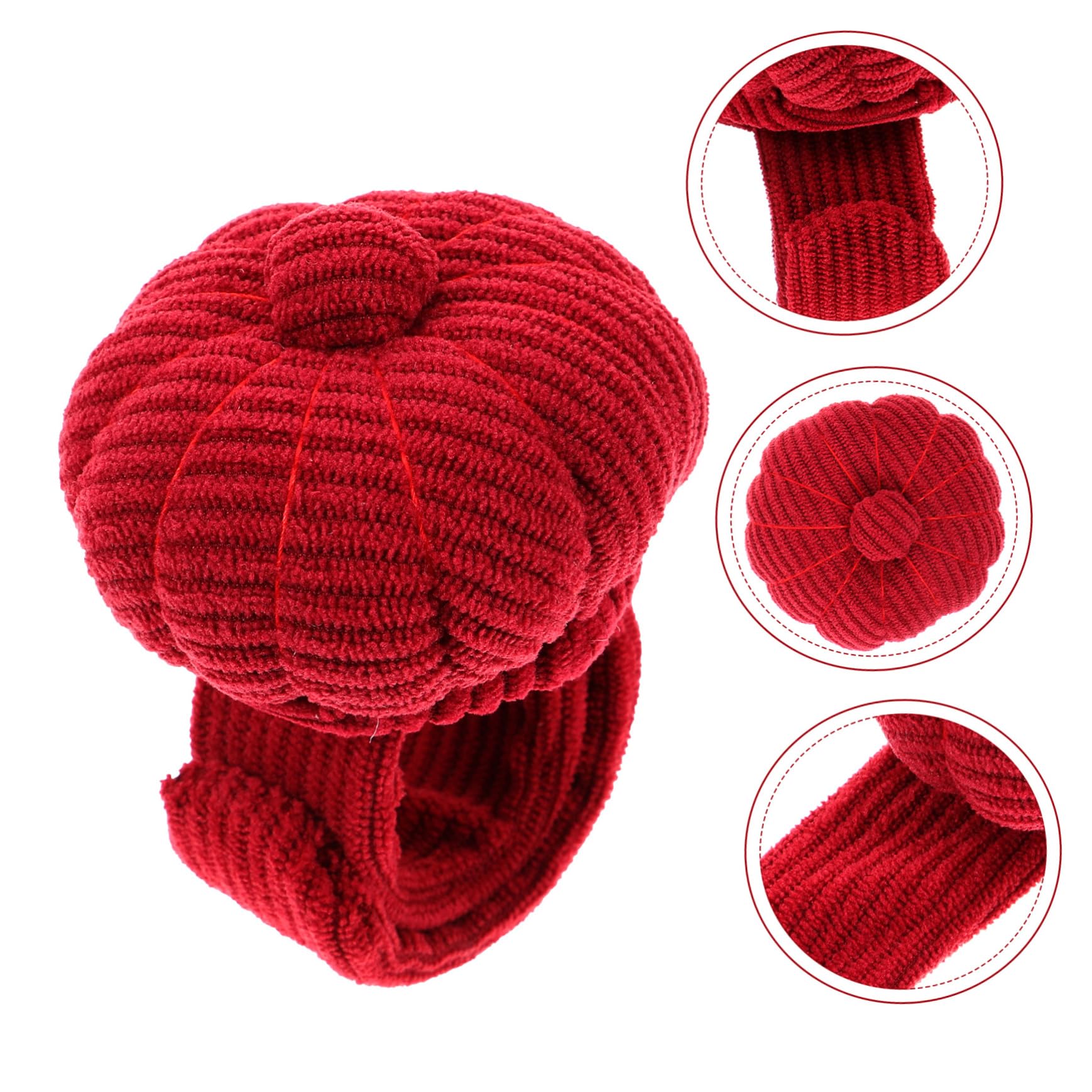 VILLCASE 5st Tasche Für Handgelenksnadeln Heimwerken Häkeln Nadel- Und Fadenset Magnet Schmuck Haken Chenille Stickfaden Tie-dye-kit Freunde Stand Binden Einfädler Nähen Rot Cord