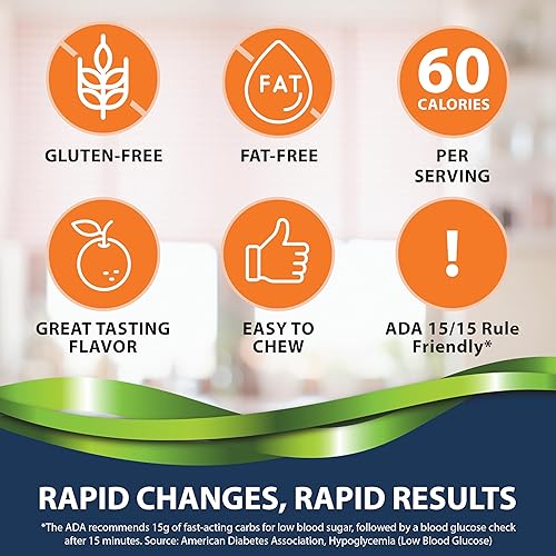 Vista 66 de TRUEplus® Tabletas de glucosa, naranja - 50ct