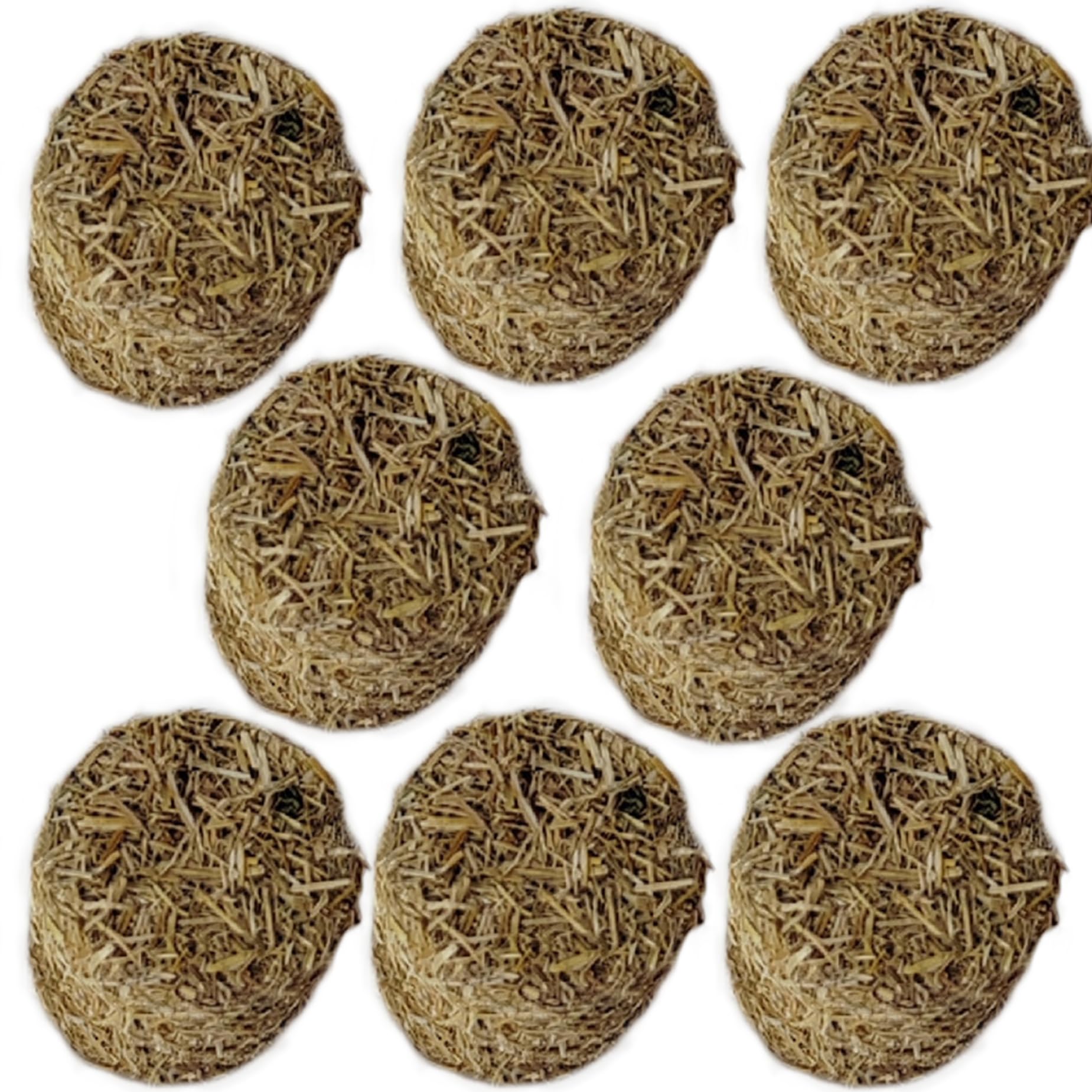 AwnsIMfreien Hay, Miniature Hay Bales 8Pcs Simulation Wooden DIY Decorative for Crafts Faux Mini Bales for Dollhouse Toy Farm, Cylindrical, Mini