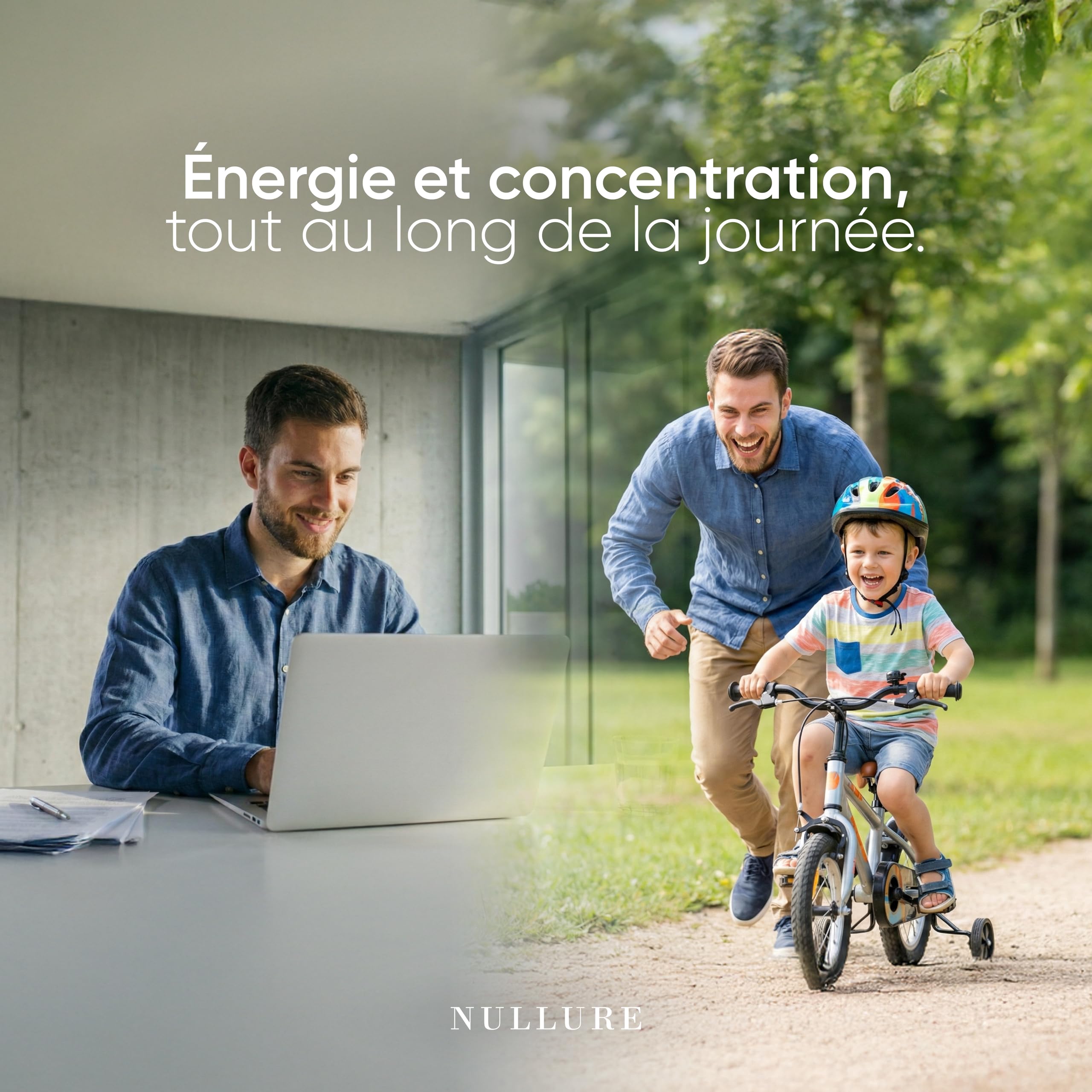 Nullure NADH 20 mg | Absorption optimisée avec DRcaps® | Énergie · Clarté Mentale · Santé Cellulaire | Testé par tiers | Sans Stéarate de Magnésium | Vegan | 90 gélules| Fabriqué à Barcelone
