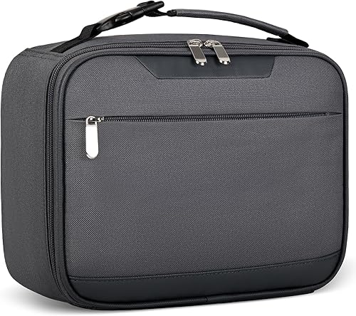 Miniatura 8 de Tuwubi Lonchera para niños, lonchera aislada para niños, lonchera pequeña para niños y niñas, lonchera duradera para la escuela, color negro, 10