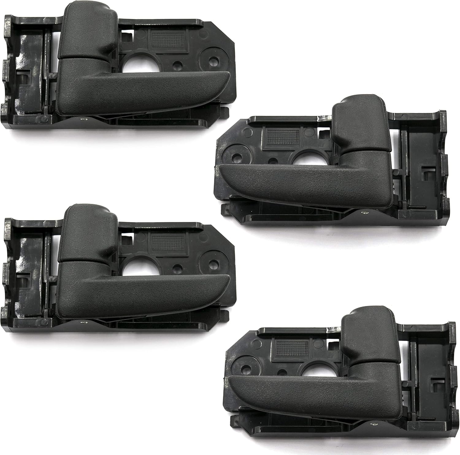 4-Piece Outside Door Handle Set For Kia Spectra – Front Rear Left Right, Primed Black