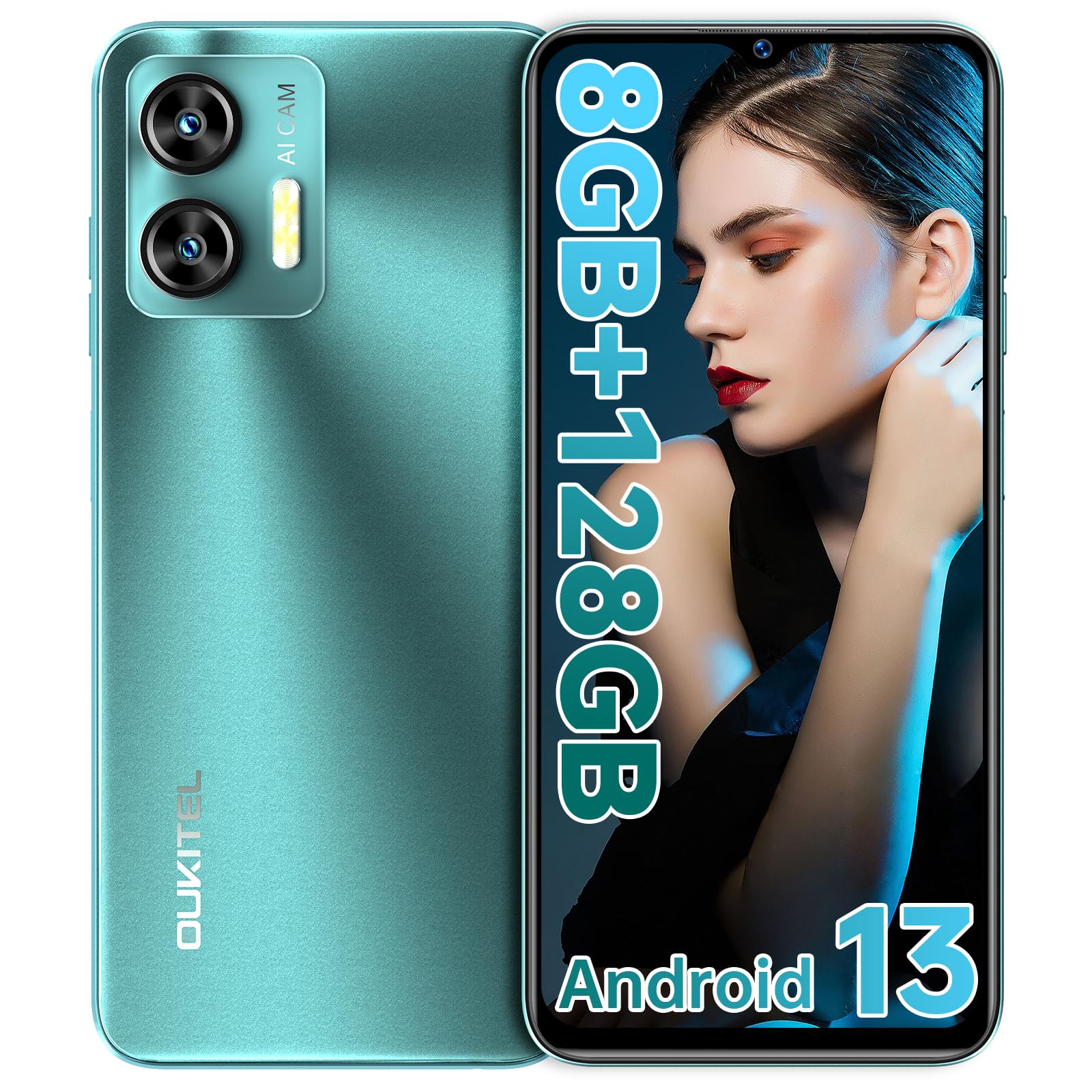 OUKITEL C36 Mobile Phones SIM Free Unlocked Android 13 (2023