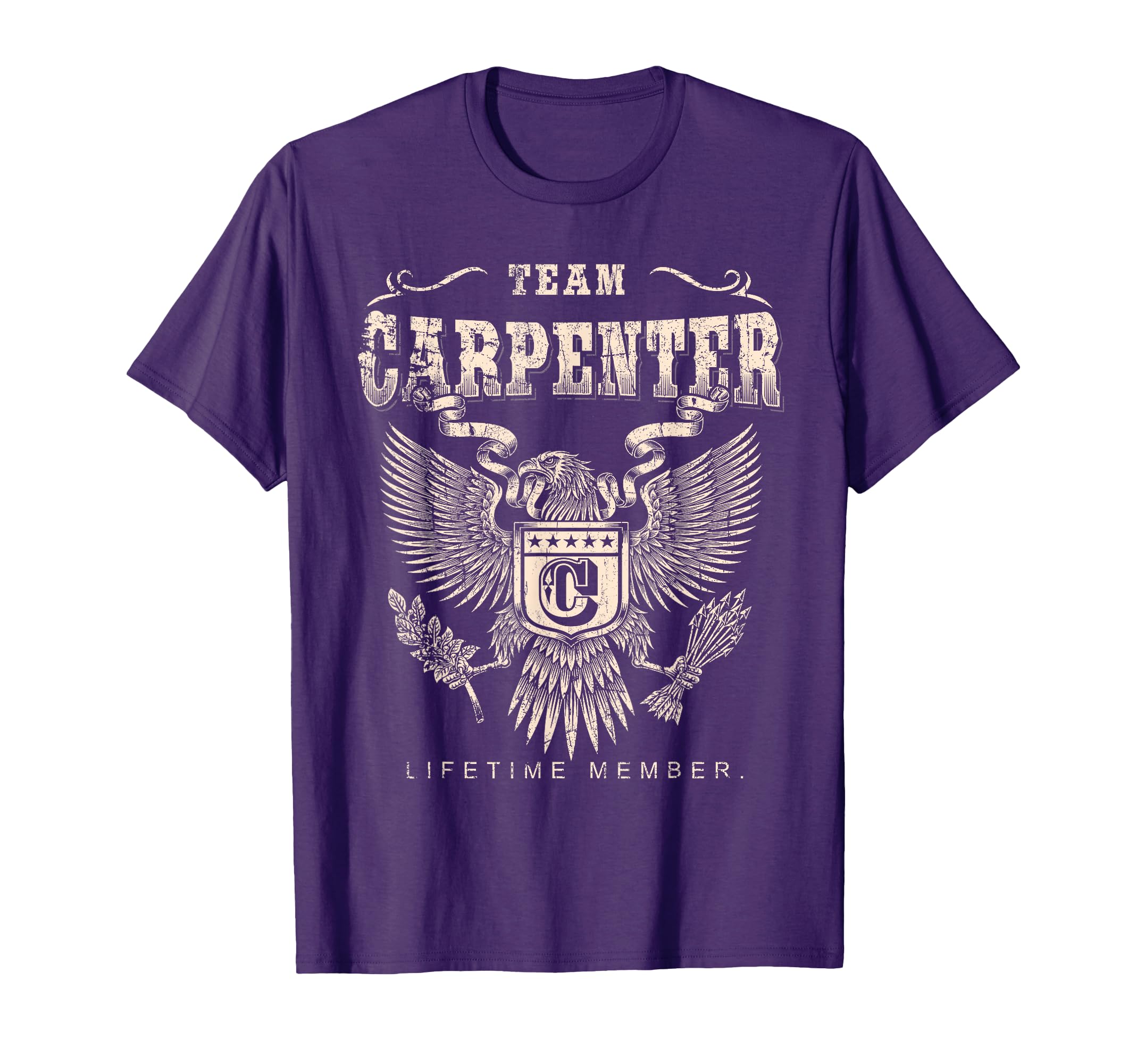 Team Carpenter Family Name Lifetime Member T-Shirt