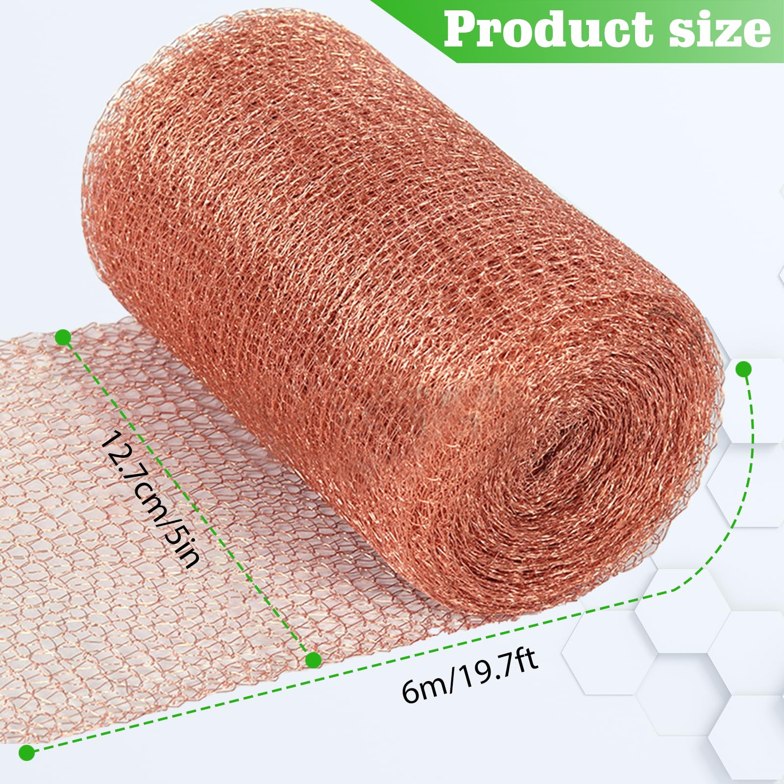 Ruban De Cuivre Anti-Escargots HOVCEH 127 Mm X 15 M - 100% Pur - Protection Plantes Et Jardin