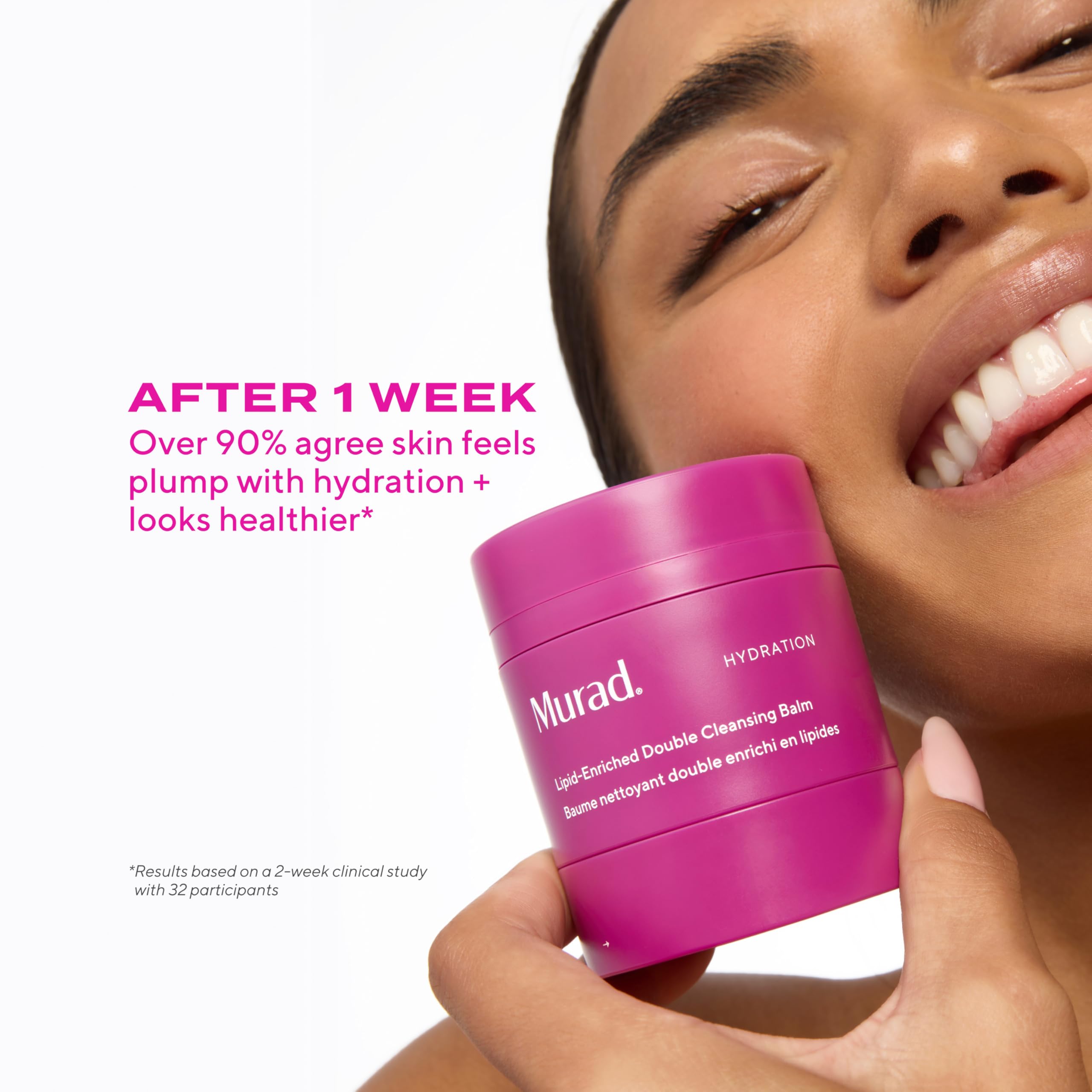 Murad Baume nettoyant double enrichi en lipides – Baume hydratant pour le visage et démaquillant – Élimine le maquillage longue durée et SPF