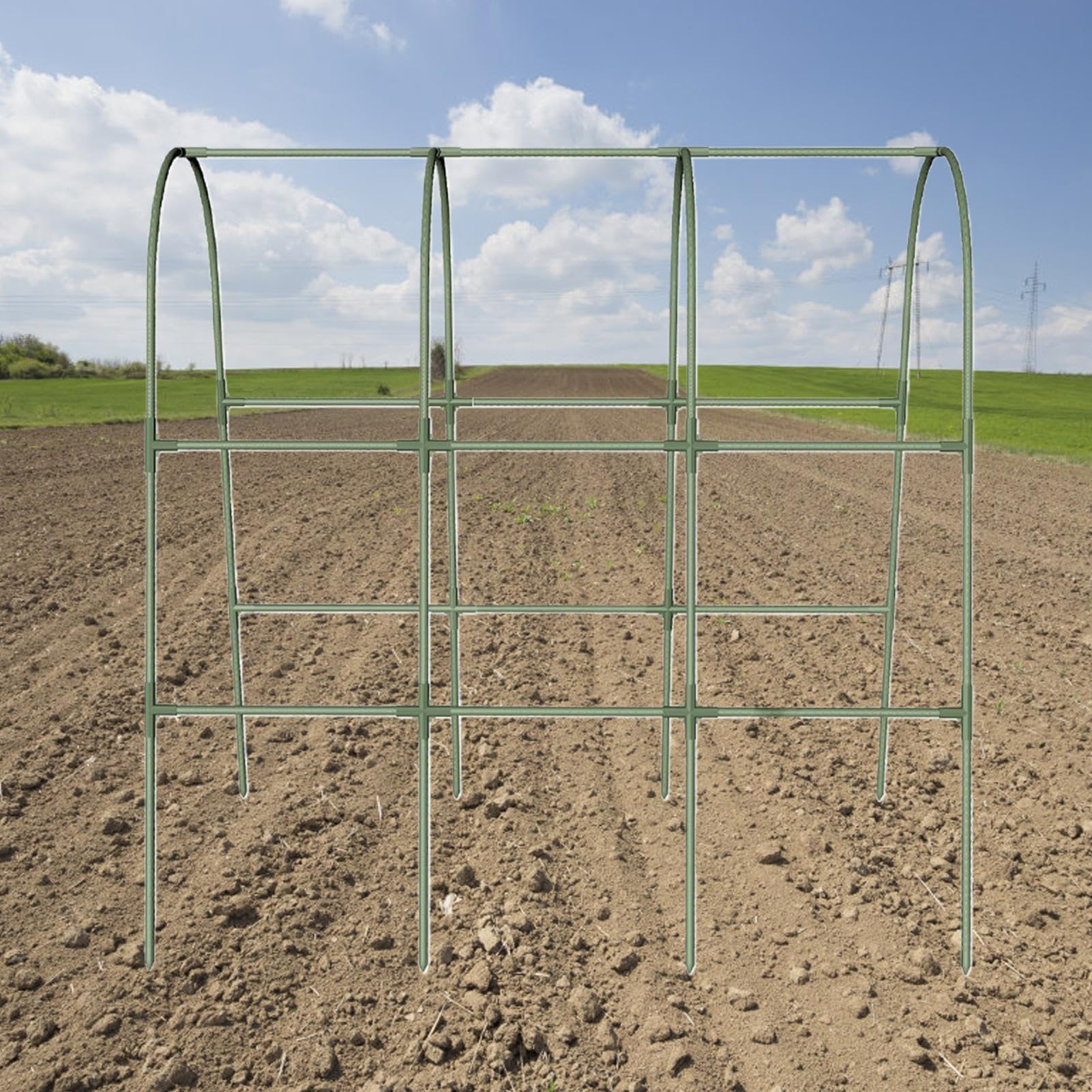 Enrejado Para Pepinos Metálico Resistente Con Forma De U | Enrejado vegetal para plantas trepadoras Tomates, Uvas, Flores, Berenjenas, Cultivo De Invernadero