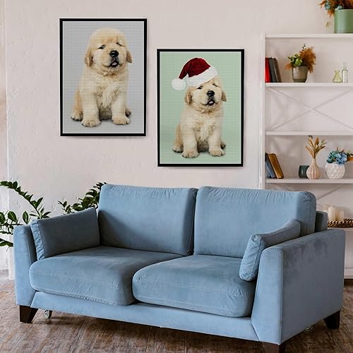 Miniatura 2 de Kits personalizados de punto de cruz, kit de bordado con foto personalizada, haz tu propia foto, pintura de bricolaje, bordado completo, punto de