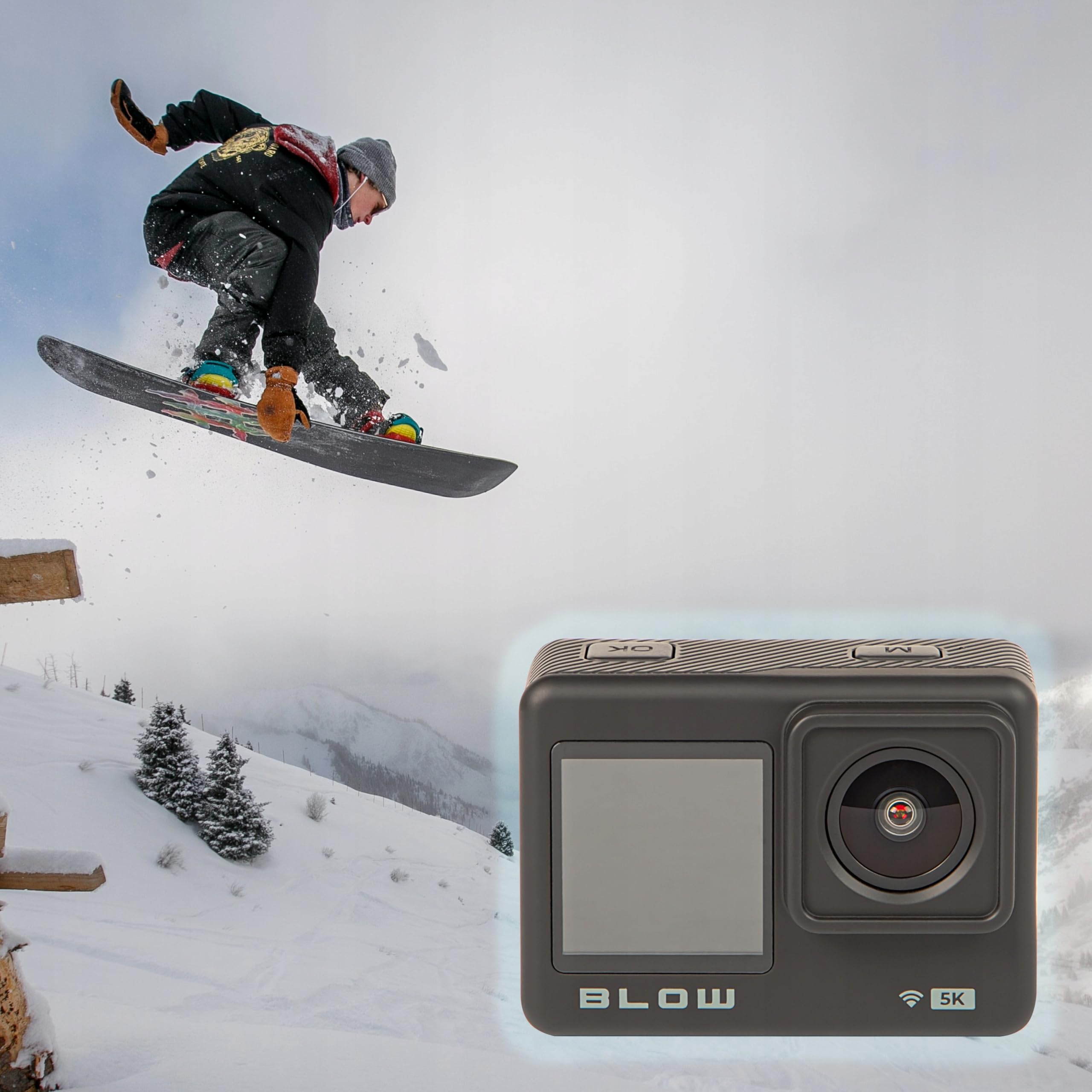 BLOW KAMERA SPORTOWA GO PRO4U 4K 5K WIFI USB UHD ZESTAW