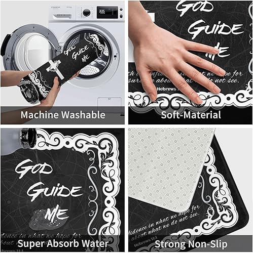 Miniatura 7 de Vivacite - Tapete de oración cristiana para mujeres hombres fe religioso regalos espirituales para mujeres alfombra de oración con versículo bíblico