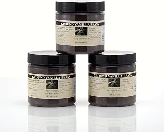 Bakto Flavors Ground Madagascar Vanilla Beans-(1.1 OZ) Pack of 3