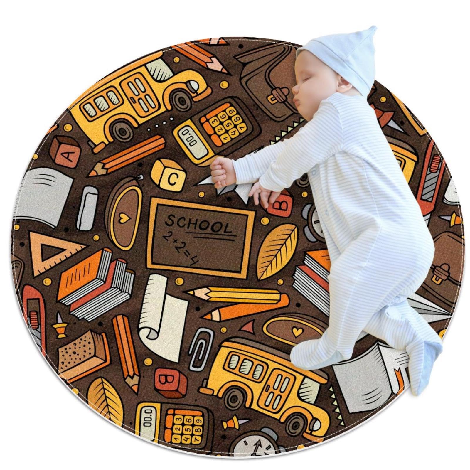 Tapis de salle de bain et de rentrée scolaire pour chambre d enfant douce