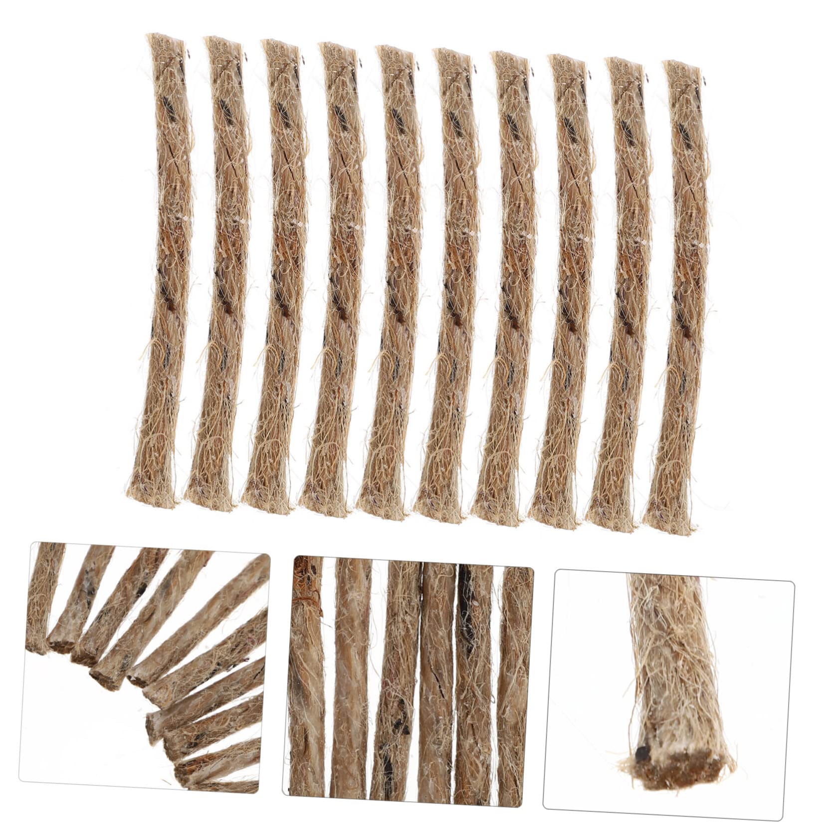 BCOATH 20packs Survival Fire Starter Tool Rope Waterproof Outdoor Survival Gear for Camping